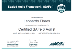 Certified-SAFe®-6-Agilist-Leonardo-Flores